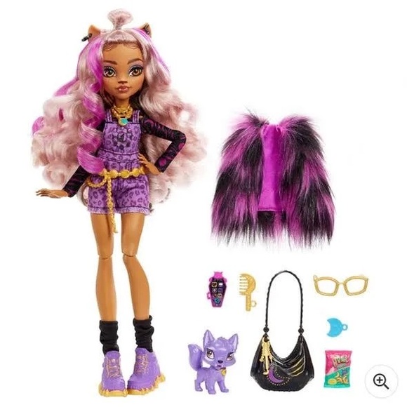 Monster High®: Clawdeen Wolf™ Fashion Doll with Pet and Accessories-New - Picture 7 of 9